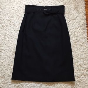 Radcliffe Petites Skirts - Radcliffe Petites Black Wool Pencil Skirt w/ Belt Radcliffe Petites Skirts - Radcliffe Petites Black Wool Pencil Skirt w/ Belt
